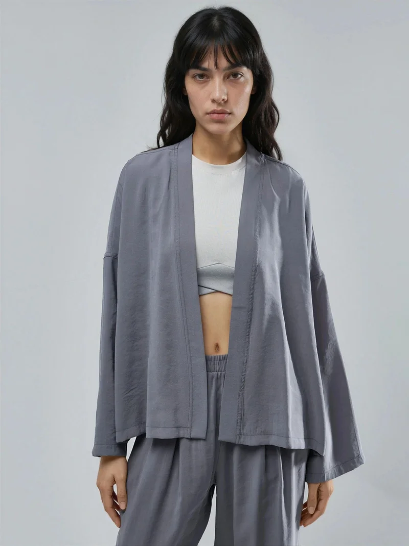 بوسيم BUSEM Long Sleeve Loose Fit Kimono